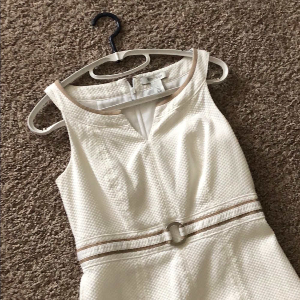 Whitehouse black market cream color dress